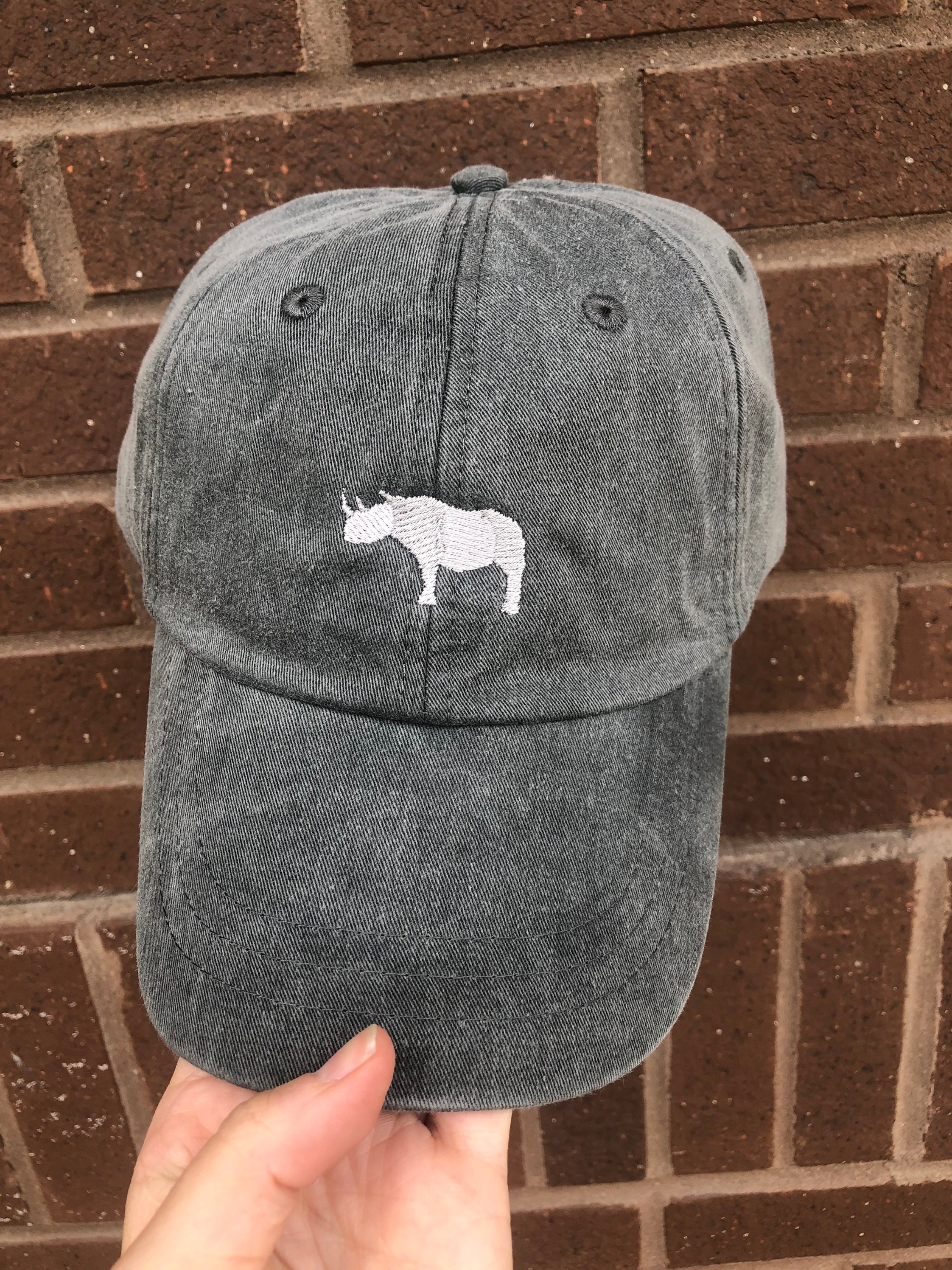 Tiny Rhino Baseball Hat Small Designs 