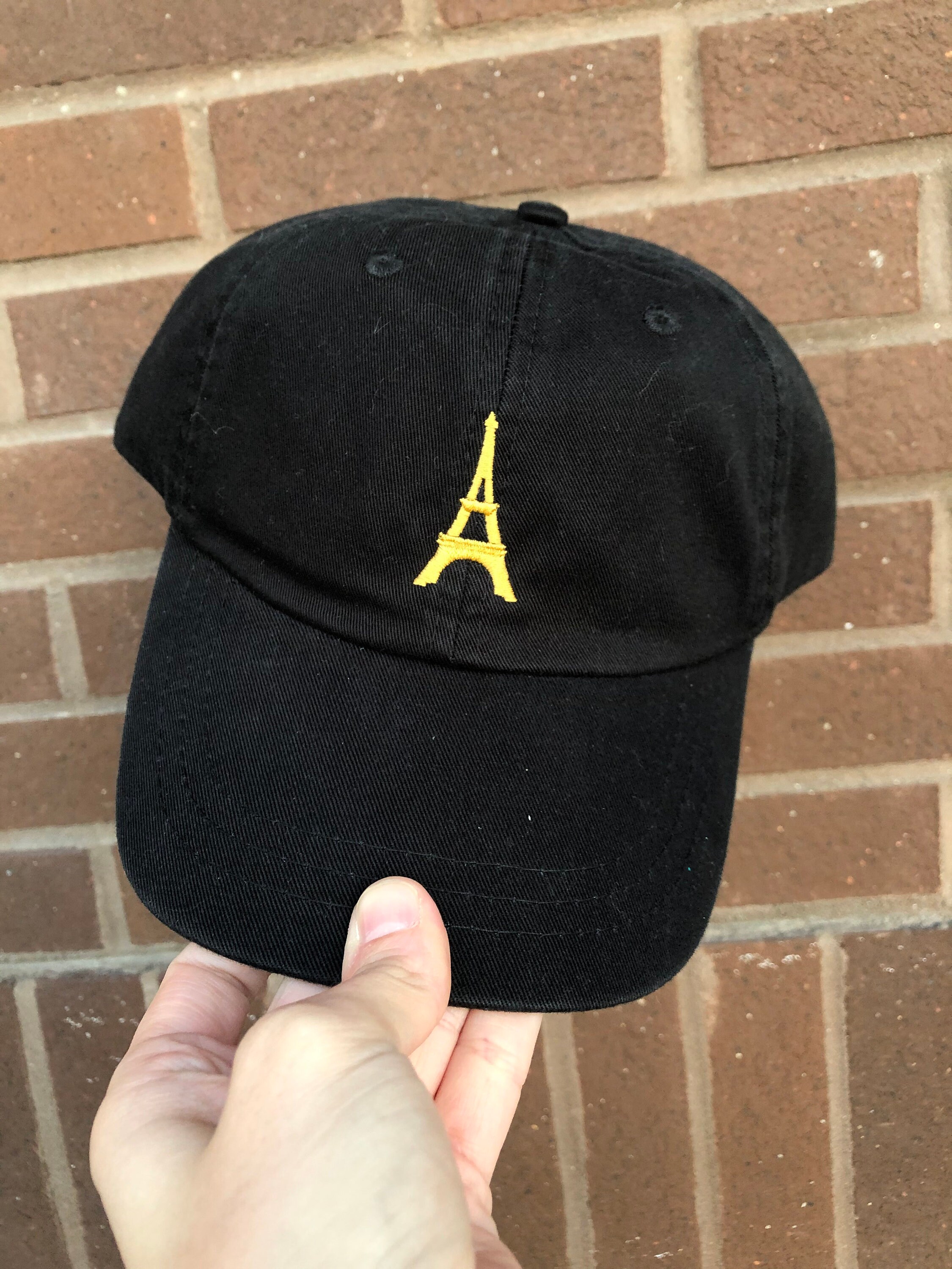 Karl Lagerfeld Paris Baseball Cap Black Eiffel Tower Adjustable, One Size,NEW Eiffel Tower Embroidered Dad Hat - France Baseball Cap - Etsy main image 4