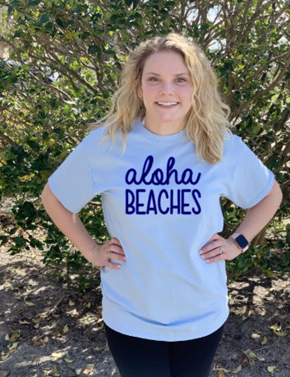 Aloha Beaches Round Neck T Shirt Beachy 
