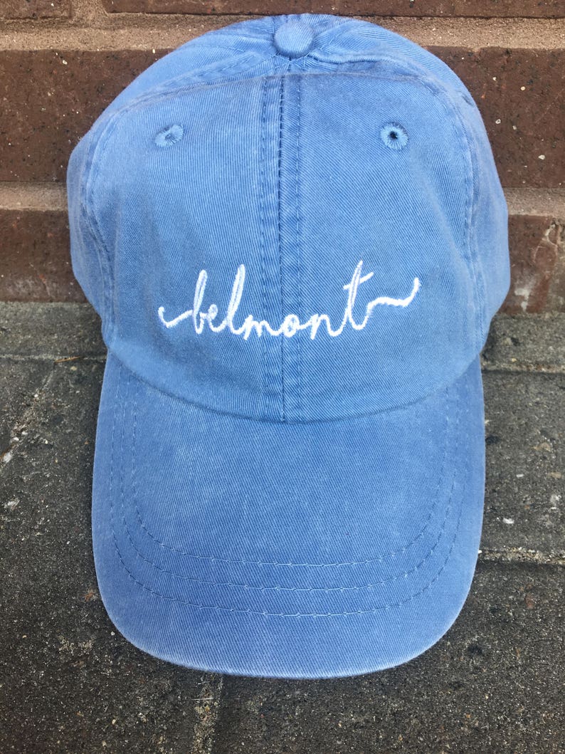 Embroidered Custom Cap HANDWRITING Script Baseball Cap Mom Dad Custom Vintage Hat Custom Text Cap Personalized Gifts image 6