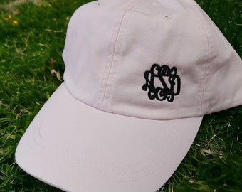 Embroidered Lower Left Monogrammed Baseball Cap - Bridesmaid Gifts - Personalized Gifts - Custom Hat - Minimalist Gift- Spring Break Cap