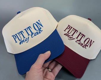 Embroidered Canvas Put It On Dad's Tab Cap - Baseball Fishing Grandpa Summer Time Gift
