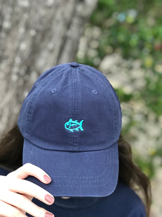 Embroidered Fishing Hat Tuna Baseball Hat Tiny Design Ball Caps Saltwater Fish  Cap Spring Break Cap 