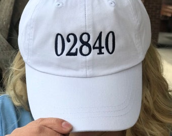 Embroidered Zipcode Baseball Cap - Choose your own zipcode - Personalized Gifts - Custom Hat