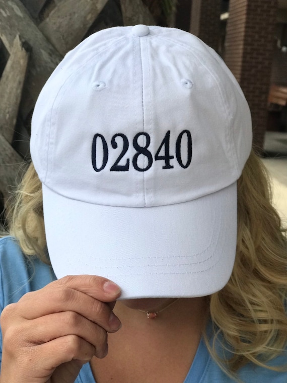 Embroidered Zipcode Baseball Cap - Choose Your Own Zipcode