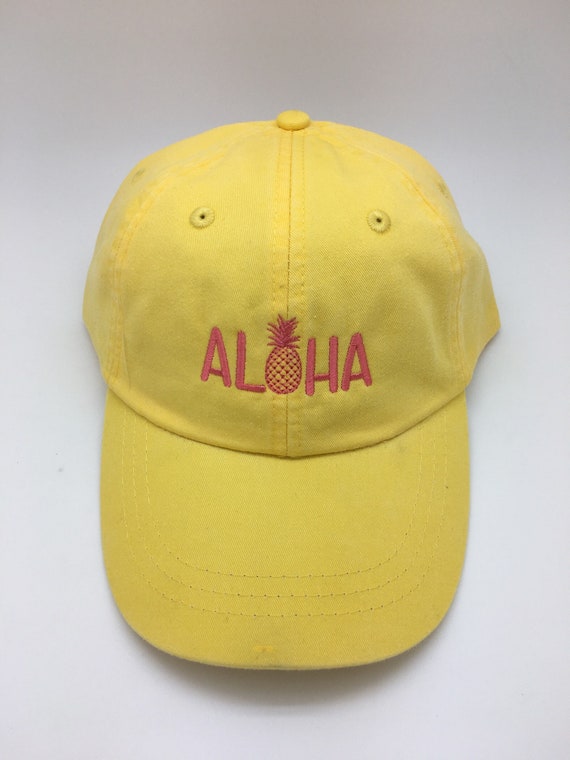 Aloha Pineapple Ball Cap - Etsy