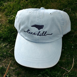 Tree Hill North Carolina Baseball Cap – Handwriting Script Hat