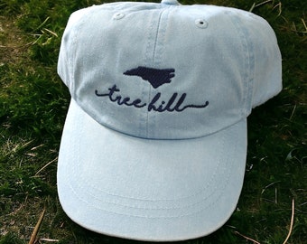 Tree Hill North Carolina Baseball Cap – Handwriting Script Hat