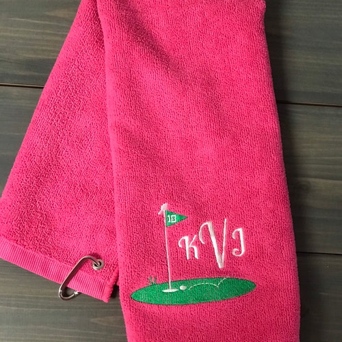 Personalized Golf Towel Personalized Embroidered Sports Etsy
