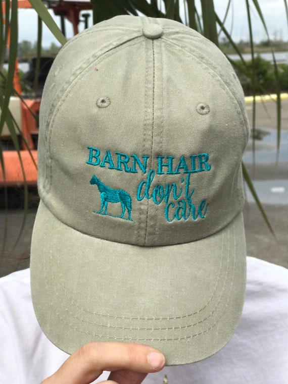 BARN HAIR Don't Care Baseball Hat With 