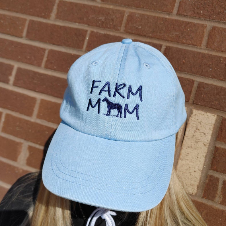 Embroidered Farm Mom Horse Mom Custom Hat Farm Life Horse Momma Custom Hat image 1