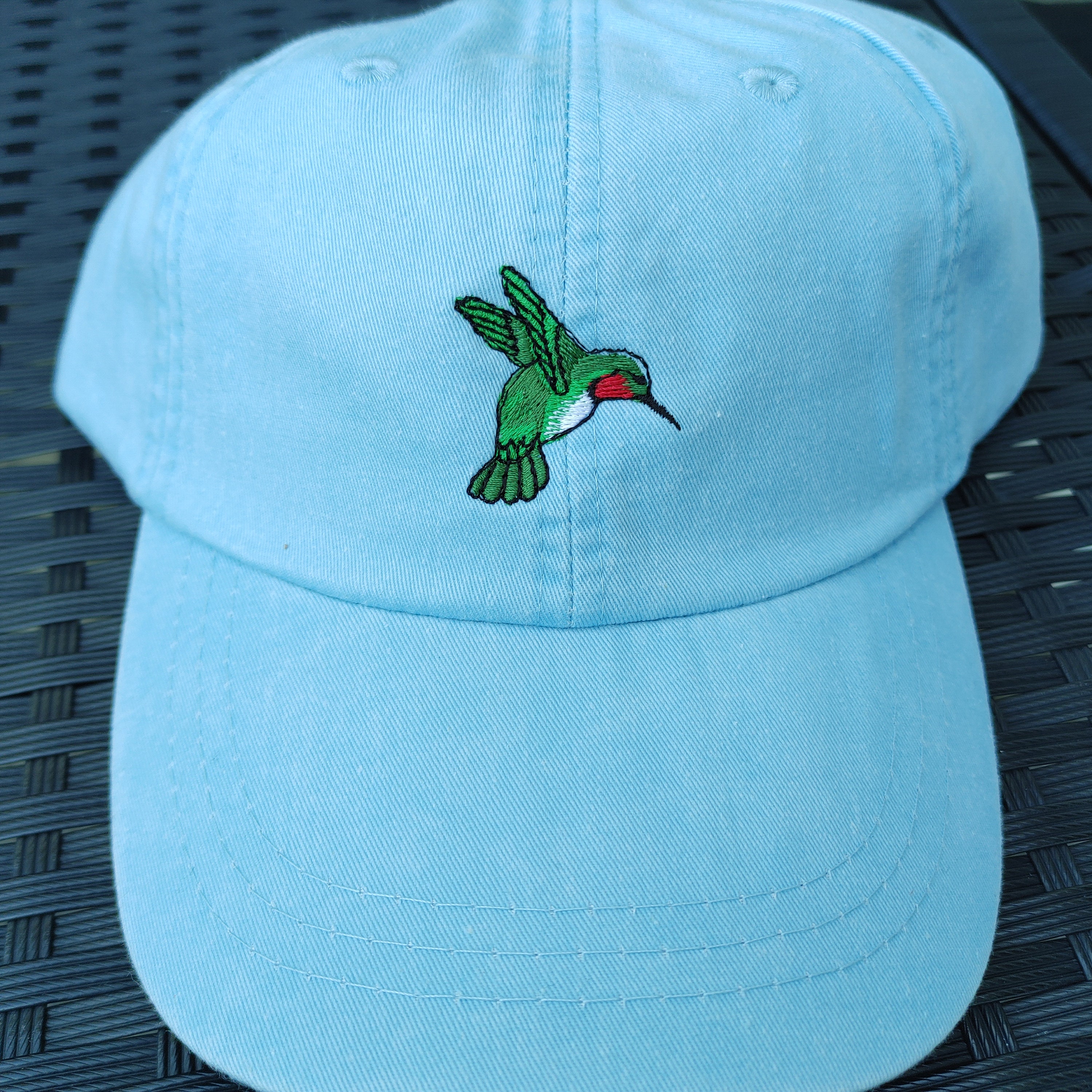 Embroidered Hummingbird Cap - Bird Lover Watcher Gift - Mom  display picture 2