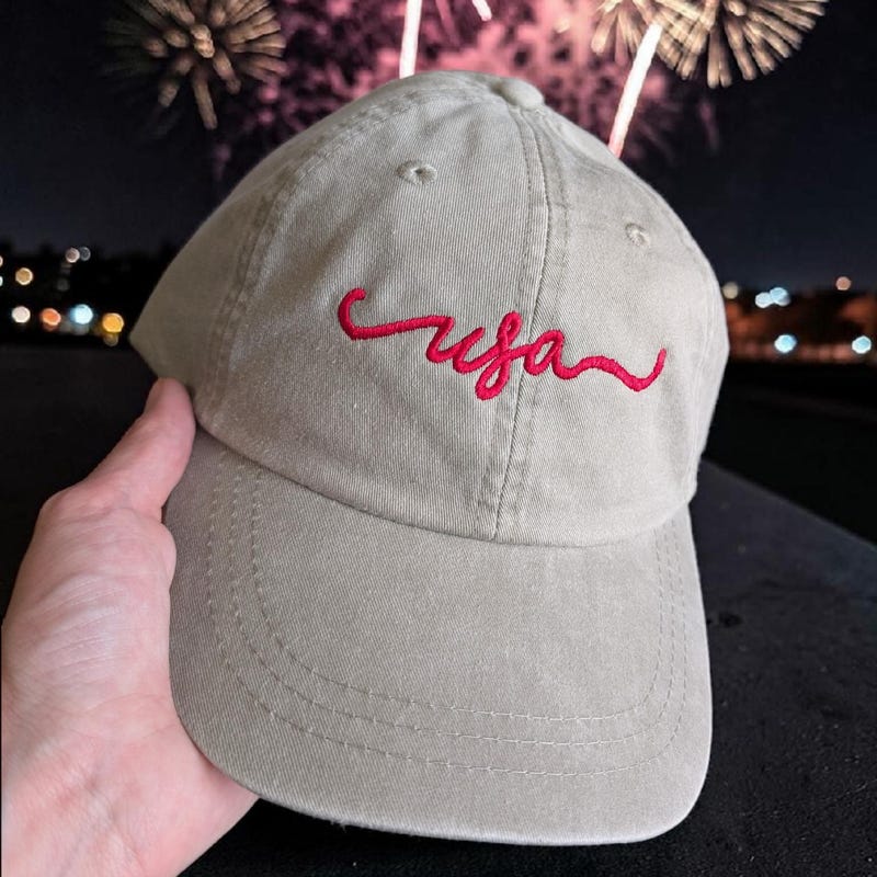 Custom Cursive Cap - Etsy
