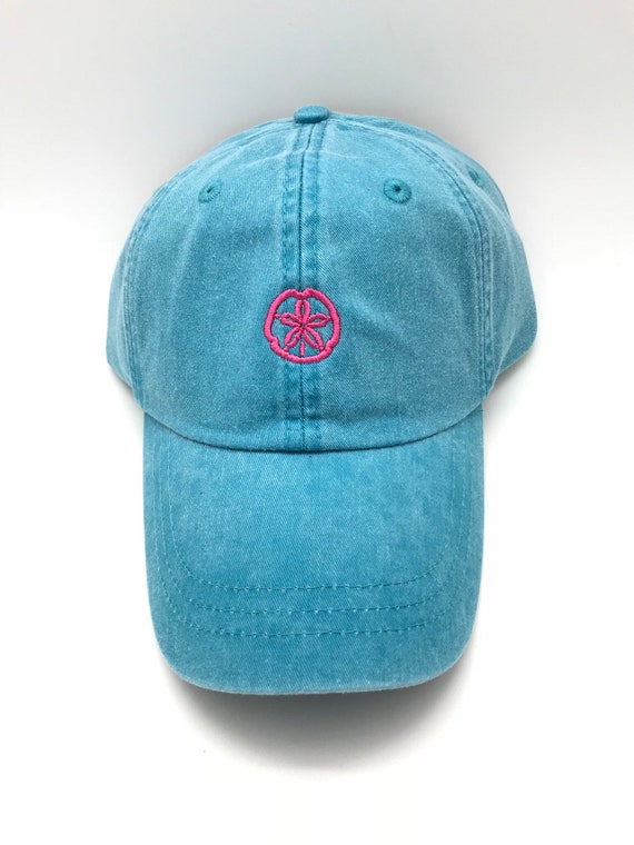 Tech Design Seashell Embroidered Cotton Dad Hat – Adjustable Unisex Baseball Cap In Teal
