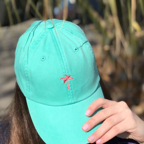 Baseball Hat Tiny Design Palm Tree Cap 
