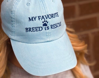 My Favorite Breed is Rescue - Ball Cap -Puppy Love