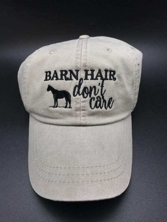 Women\'s Adjustable Embroidered Barn Hair Don\'t Care Horse Lover Baseball Cap Kamaple Horse Gifts for Girls Women Men, Barn Hair Don main image 2