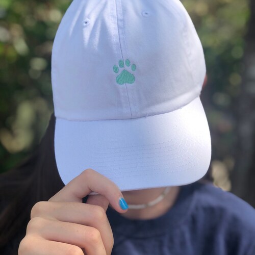 PAW Baseball Hat Embroidered Dad Cap Dog Doggo Puppy Print Etsy