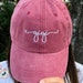 Mama, Gigi, Grandma, Mommy, Nana Baseball Cap - Mama Hat, Gigi Hat - Handwriting Font - Personalized Gifts - Custom Hat