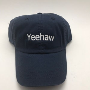 Embroidered Custom Cap - Back To Basics BLOCK Baseball Cap - Dad Hat - Block Font - Custom Hat Father's Day image 5