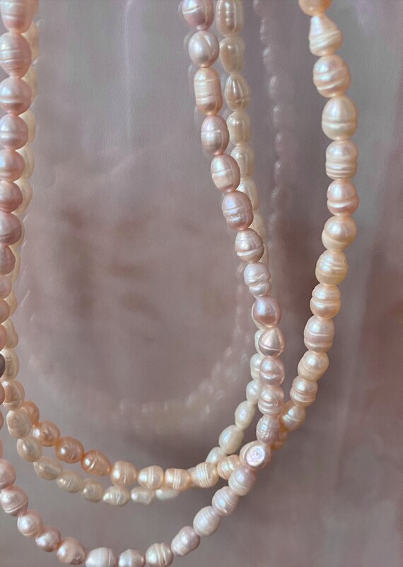Cultured 7-8MM White Akoya Pearl & Blue Fire Opal Opalite Necklace 18" Cultured 7-8MM White Akoya Pearl & Blue Fire Opal Opalite Necklace 18"