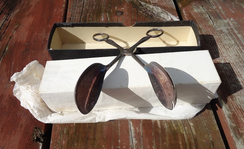 England in Original Box c /& Sons Ltd Don Universal Salad and Serving Tongs Made by Cooper Bros 1930s