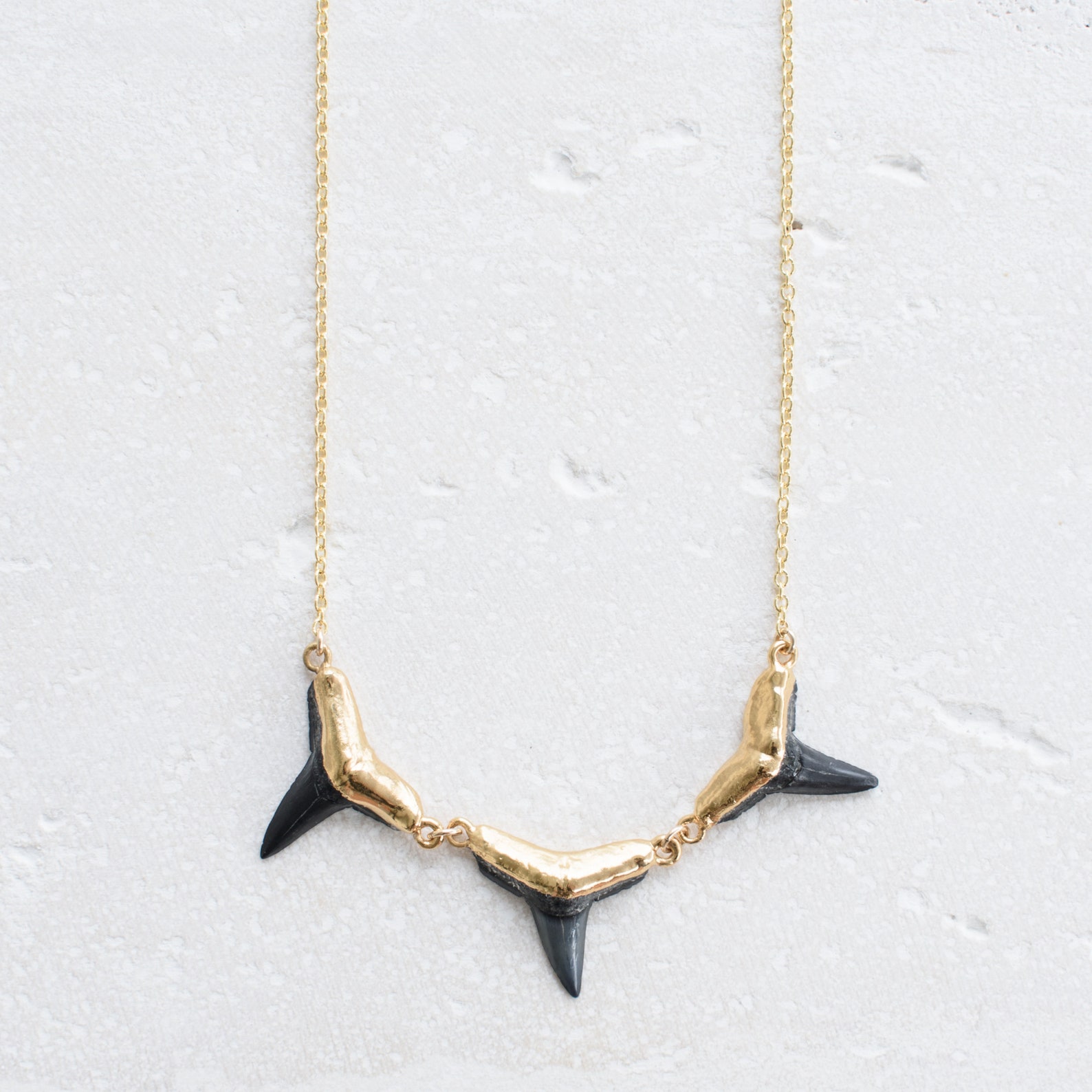 Shark Tooth Choker Shark Tooth Necklace Gold Choker - Etsy