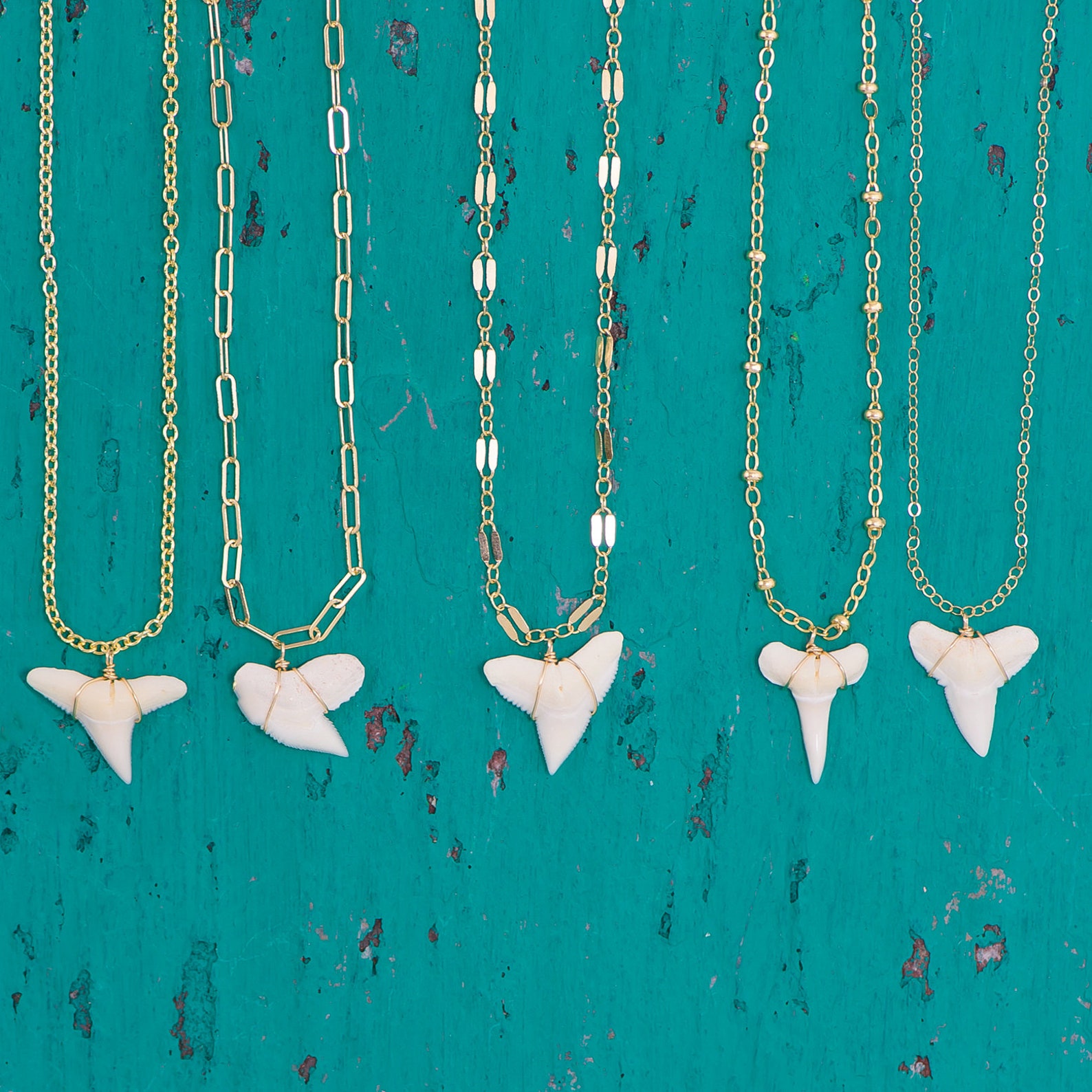 Island Girl Necklace Gold Shark Tooth Necklace Shark Tooth Etsy