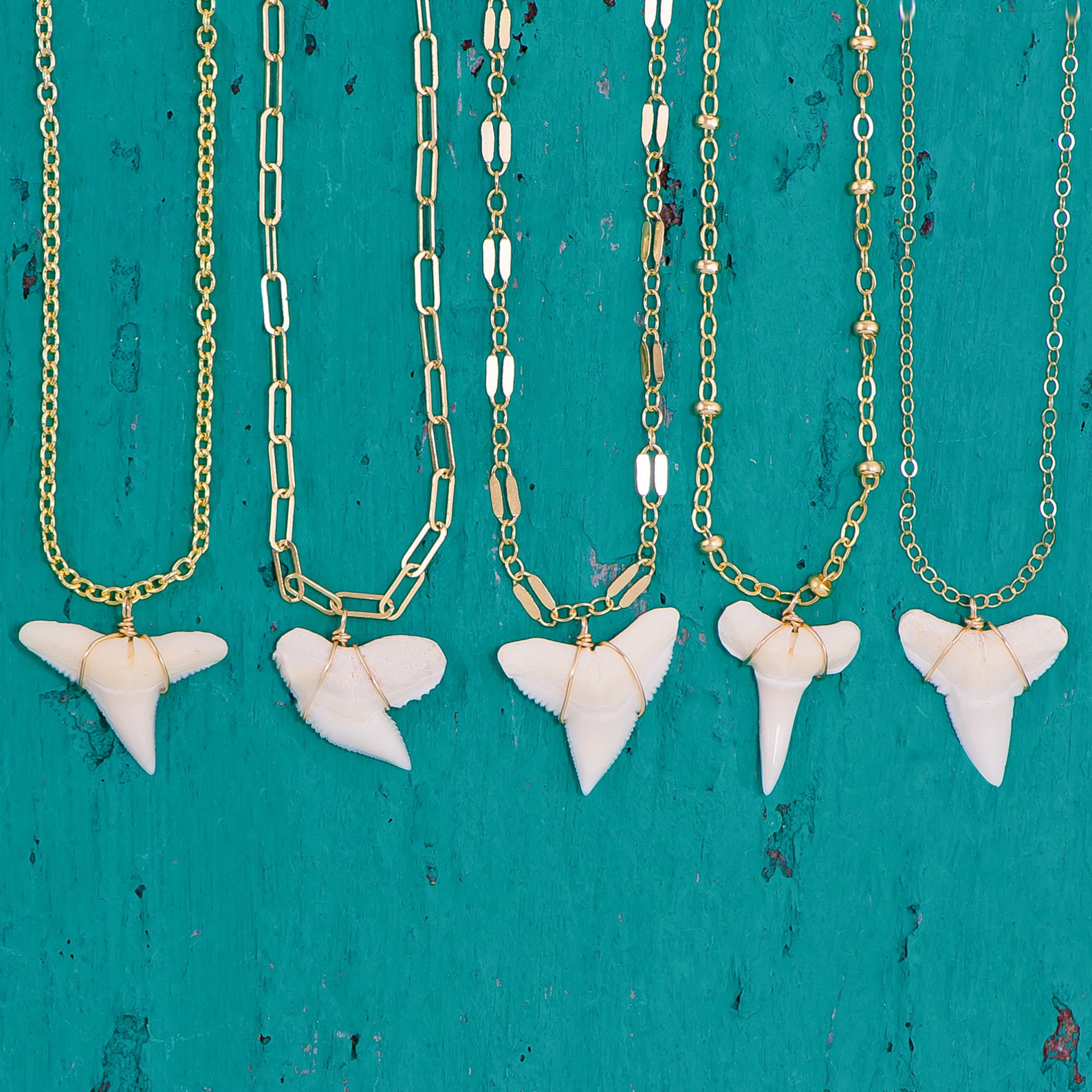 Island Girl Necklace Gold Shark Tooth Necklace Shark Tooth Etsy