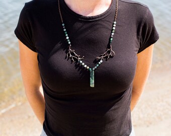 Tree Branch-Stone Necklace