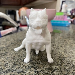 3D Printed American XL-Bully Dog Pitbull Figure