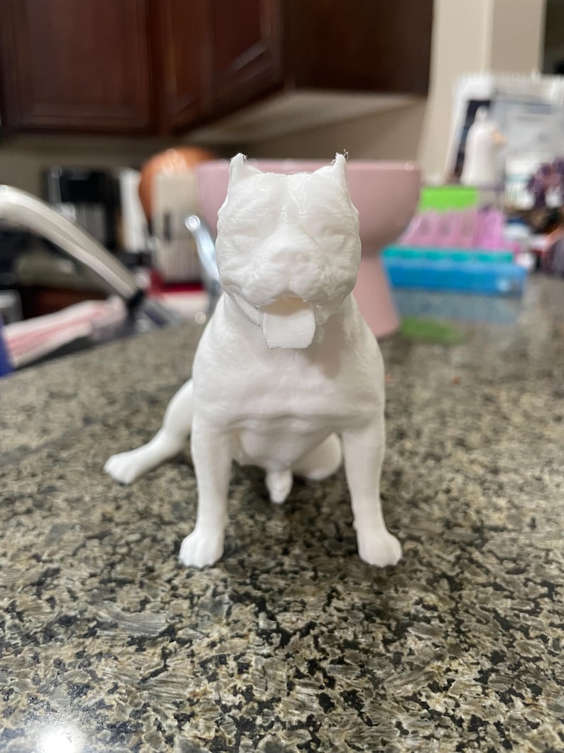 3D Printed American Xl-bully Dog Pitbull Figure - Etsy
