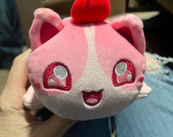 Aphmau MeeMeows Mystery Plush Litter 3 Cherry Cupcake Cat 6" Stuffed Soft Toy Used