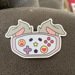 Kawaii Gamer Fur Sticker