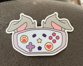 Adesivo Kawaii Gamer Fur, Gaming, Furry, Pride, Fandom, Controller, Cucciolo