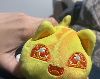 2023 Aphmau MeeMeows Celestial Sun Cat Plush 6” Yellow Stuffed Animal Litter 4 USED Condition