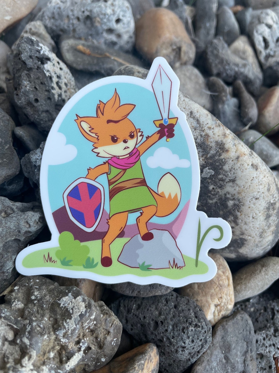 Tunic Sticker Tunic Fox Game Sticker - Etsy