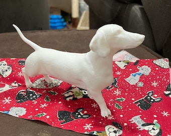 3D Printed Dachshund Figure, PLA Plastic