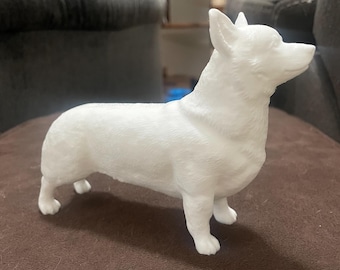 3D Printed Pembroke Welsh Corgi Figure No Tail