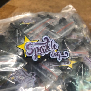 Sparkle Dog Enamel Pin