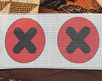 Fursuit Pupils X-Eyes , Costume or Cosplay Eye Mesh