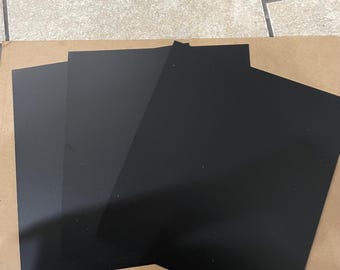 8in x 9in Black Plastic Sheet for Fursuit and Costume Eyes