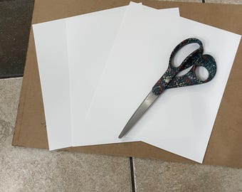 8in x 9in White Plastic Sheet for Fursuit and Costume Eyes