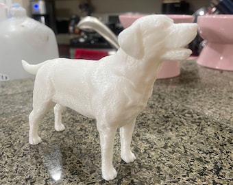 3D Printed Labrador Retriever Figure, PLA Plastic