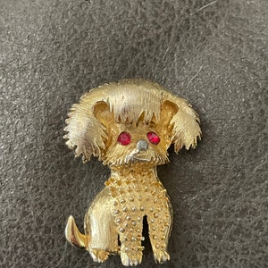 Vintage Yorkshire Terrier Brooch/Pin