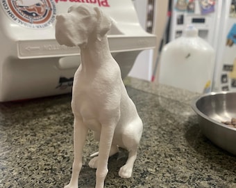 3D Printed -- PLA Plastic -- Great Dane Figure