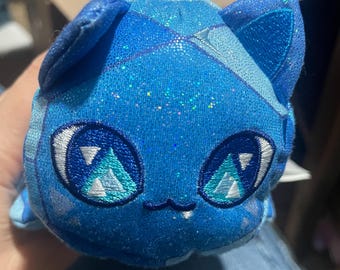 2023 Bonkers Aphmau Meemeows Sapphire Cat Mysyery Plush 6" Litter 4 Celestial Used