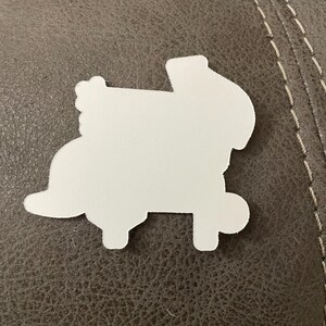 back of sticker is white