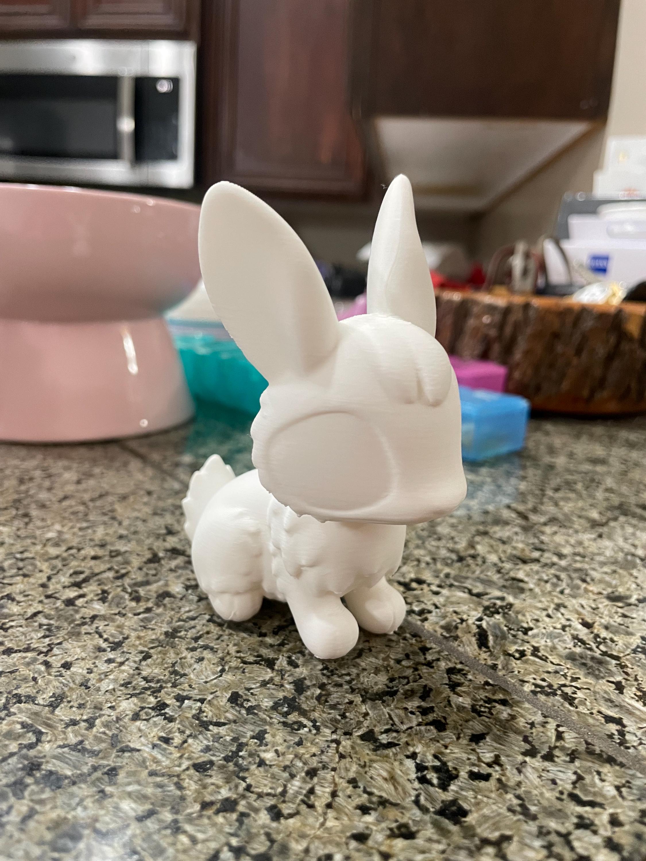 Chibi Rabbit Sculpture, 3D Printed Kawaii Figure - Etsy