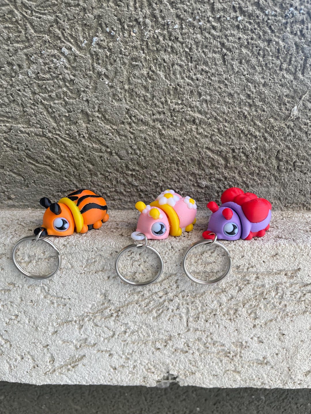 3D Printed Beetle/bug/insect Keychain — PLA Plastic — Colorful Pocket ...